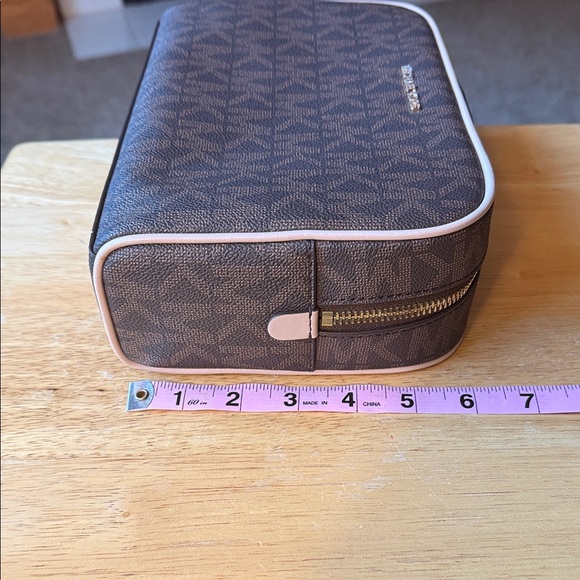 Michael Kors Dark Brown Toiletry Bag - Picture 4 of 7